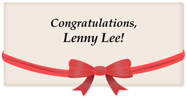 Congratulations, Lenny Lee