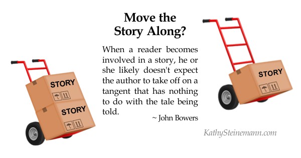 Move the Story Along? John Bowers quote