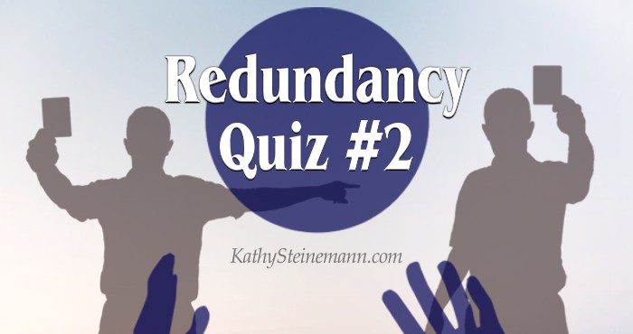 Redundancy Quiz #2