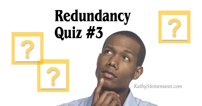 Redundancy Quiz #3