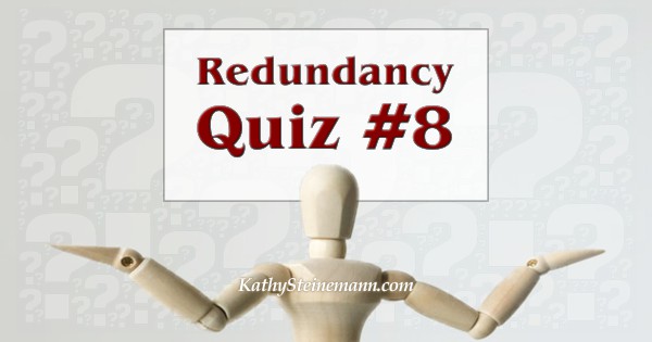 Redundancy Quiz #8