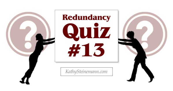 Redundancy Quiz #13