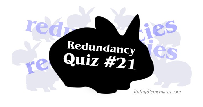 Redundancy Quiz #21