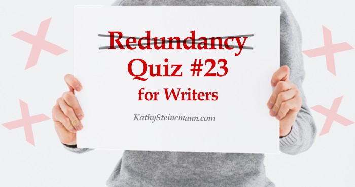 Redundancy Quiz #23