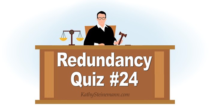 Redundancy Quiz #24