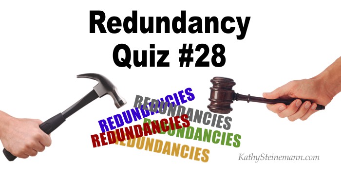 Redundancy Quiz #28