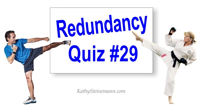 Redundancy Quiz #29