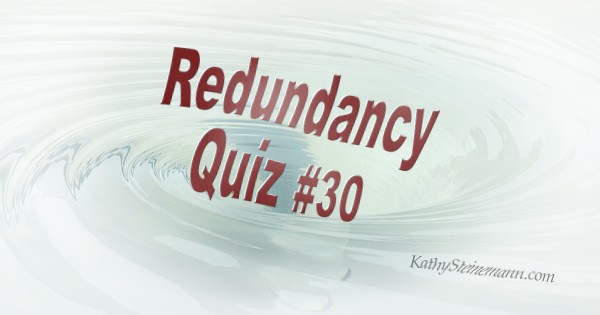 Redundancy Quiz #30