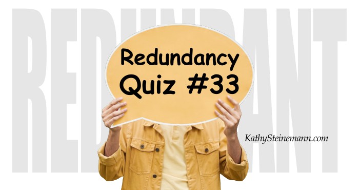 Redundancy Quiz #33