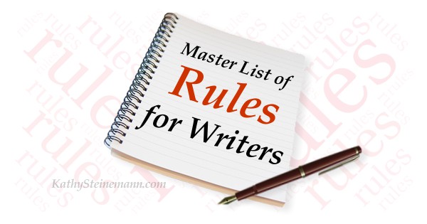 Master List of Rules for Writers